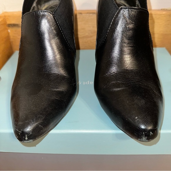Apt.9 leather booties size 8 heels 3” - Picture 7 of 7